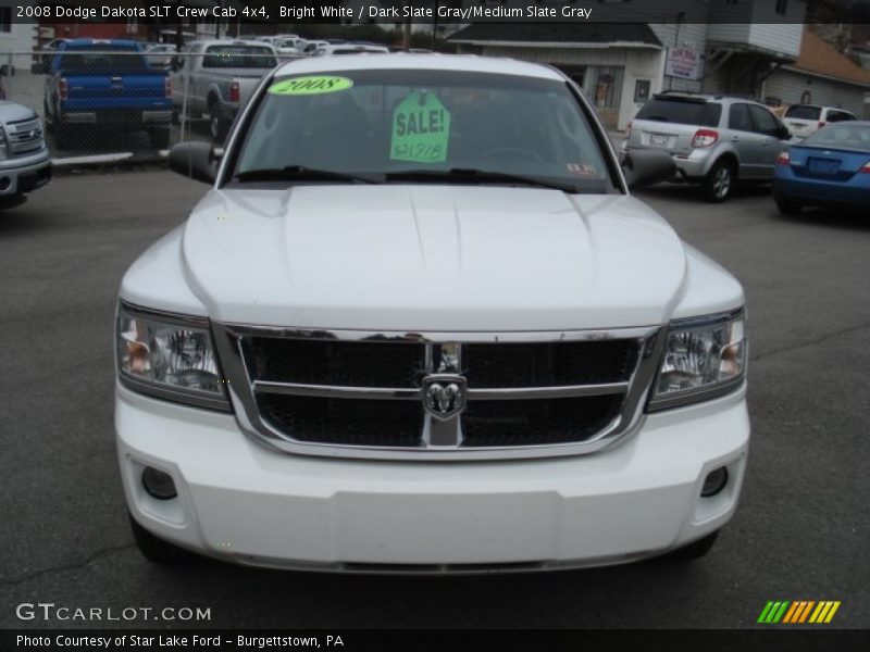 Bright White / Dark Slate Gray/Medium Slate Gray 2008 Dodge Dakota SLT Crew Cab 4x4