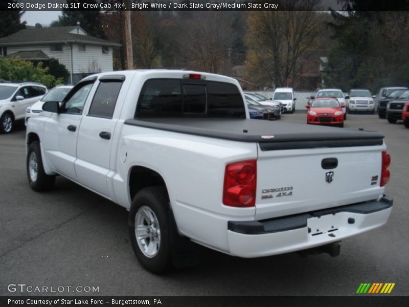 Bright White / Dark Slate Gray/Medium Slate Gray 2008 Dodge Dakota SLT Crew Cab 4x4