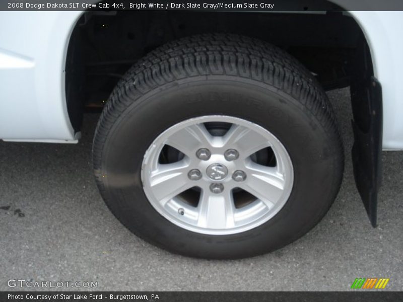 Bright White / Dark Slate Gray/Medium Slate Gray 2008 Dodge Dakota SLT Crew Cab 4x4