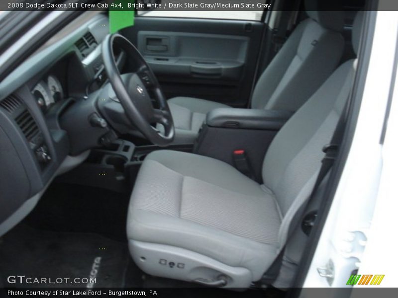 Bright White / Dark Slate Gray/Medium Slate Gray 2008 Dodge Dakota SLT Crew Cab 4x4