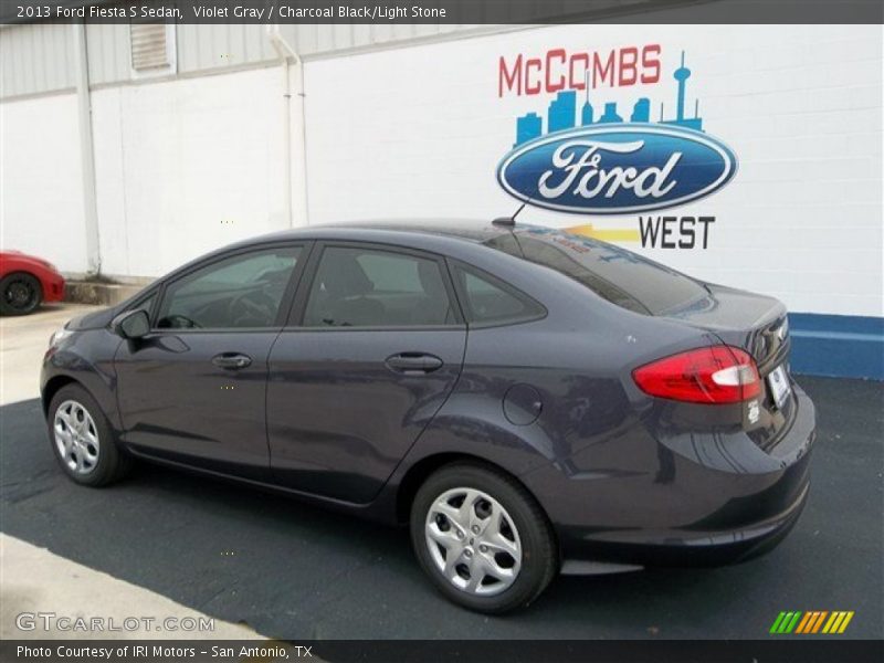 Violet Gray / Charcoal Black/Light Stone 2013 Ford Fiesta S Sedan