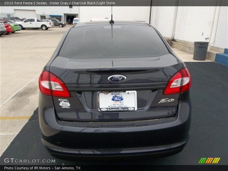 Violet Gray / Charcoal Black/Light Stone 2013 Ford Fiesta S Sedan