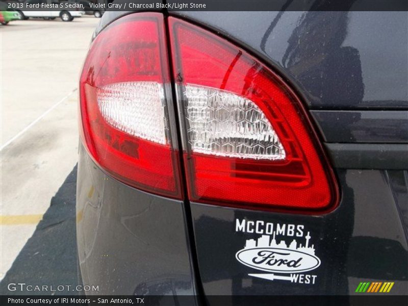 Violet Gray / Charcoal Black/Light Stone 2013 Ford Fiesta S Sedan