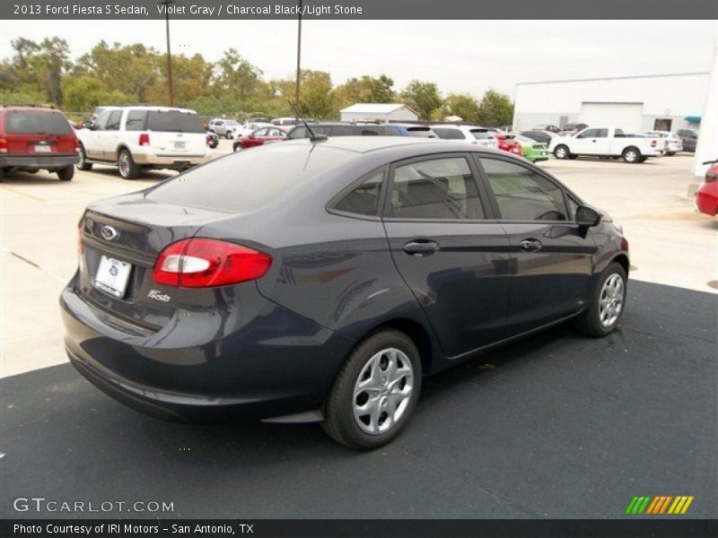 Violet Gray / Charcoal Black/Light Stone 2013 Ford Fiesta S Sedan