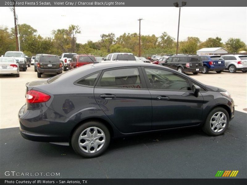 Violet Gray / Charcoal Black/Light Stone 2013 Ford Fiesta S Sedan