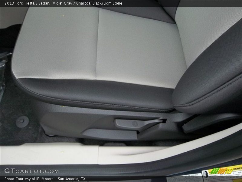 Violet Gray / Charcoal Black/Light Stone 2013 Ford Fiesta S Sedan
