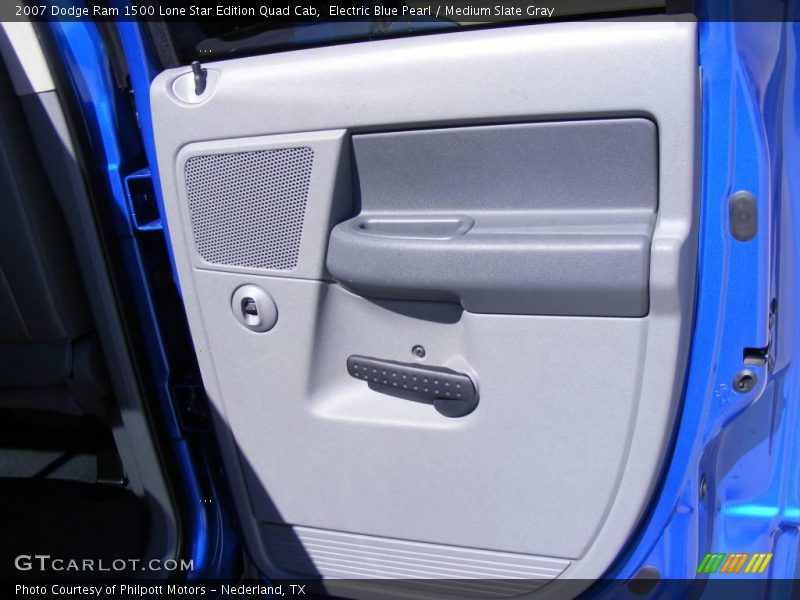Electric Blue Pearl / Medium Slate Gray 2007 Dodge Ram 1500 Lone Star Edition Quad Cab
