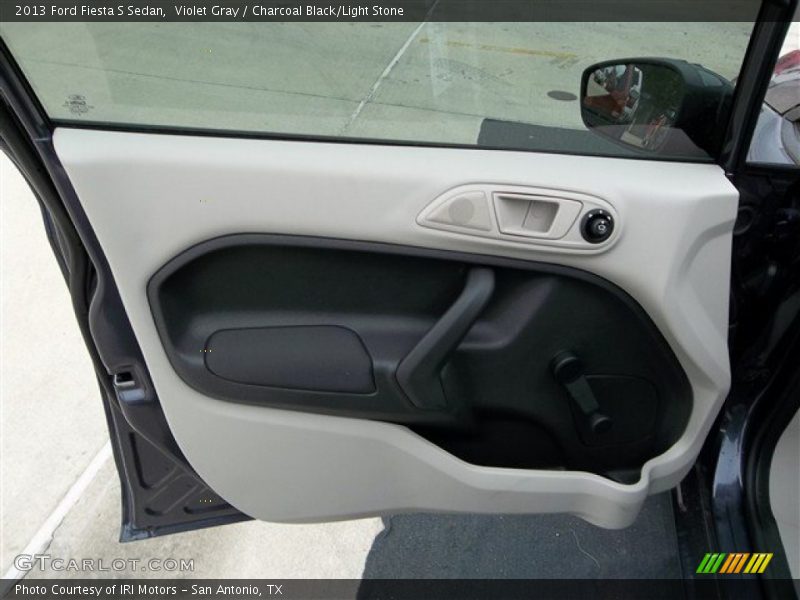 Violet Gray / Charcoal Black/Light Stone 2013 Ford Fiesta S Sedan