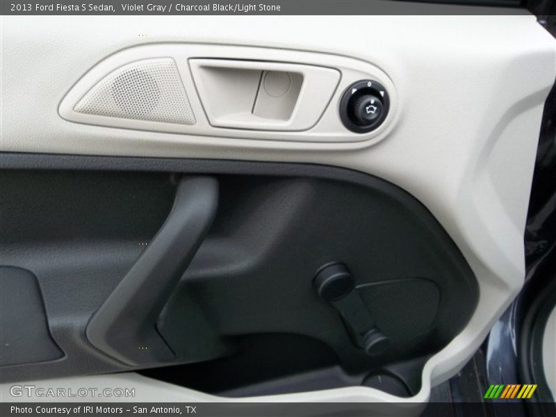 Violet Gray / Charcoal Black/Light Stone 2013 Ford Fiesta S Sedan