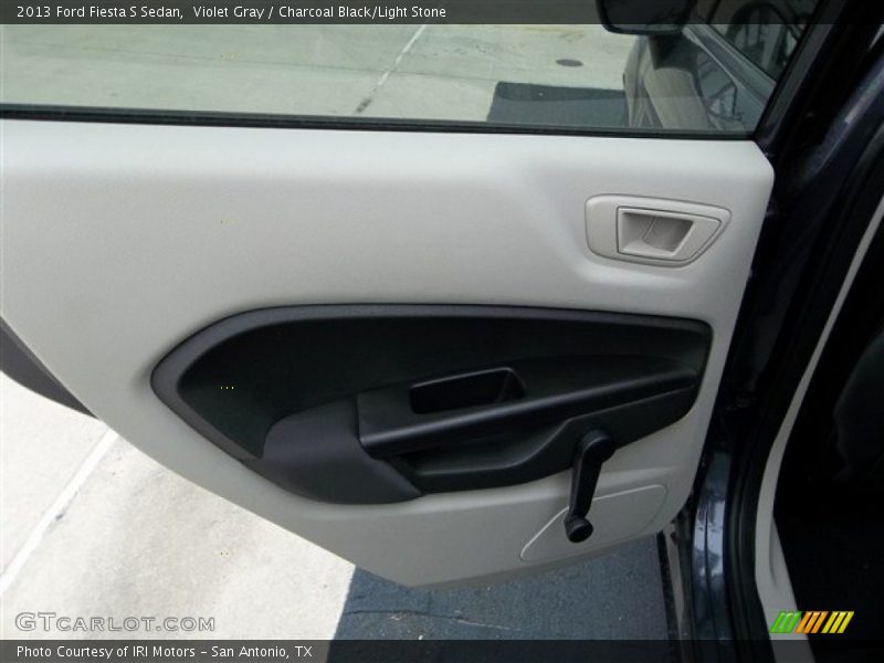 Violet Gray / Charcoal Black/Light Stone 2013 Ford Fiesta S Sedan
