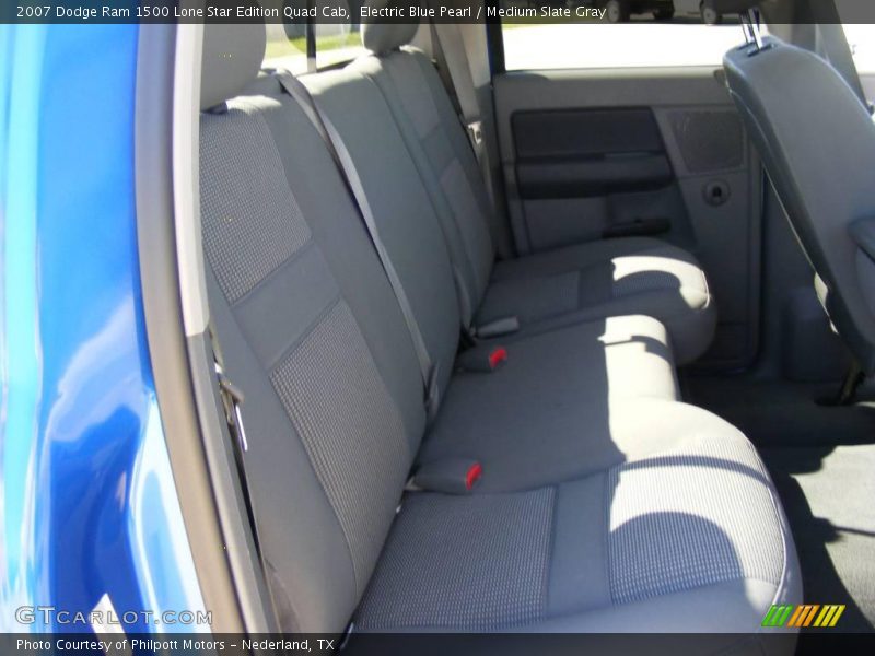 Electric Blue Pearl / Medium Slate Gray 2007 Dodge Ram 1500 Lone Star Edition Quad Cab