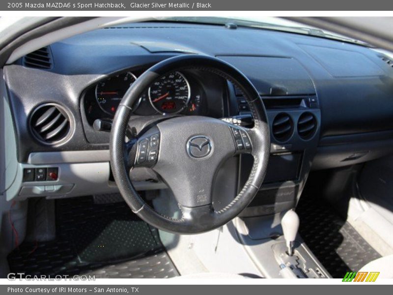 Glacier Silver Metallic / Black 2005 Mazda MAZDA6 s Sport Hatchback