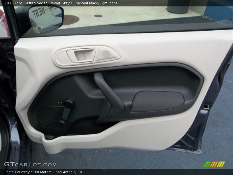 Violet Gray / Charcoal Black/Light Stone 2013 Ford Fiesta S Sedan