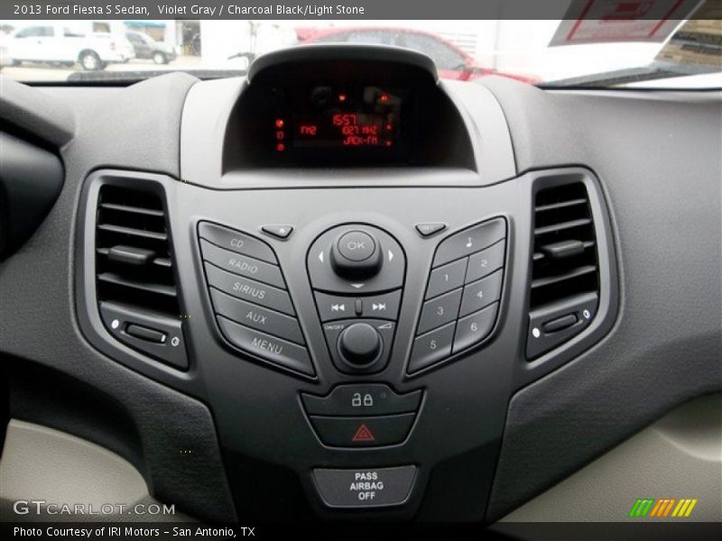 Violet Gray / Charcoal Black/Light Stone 2013 Ford Fiesta S Sedan