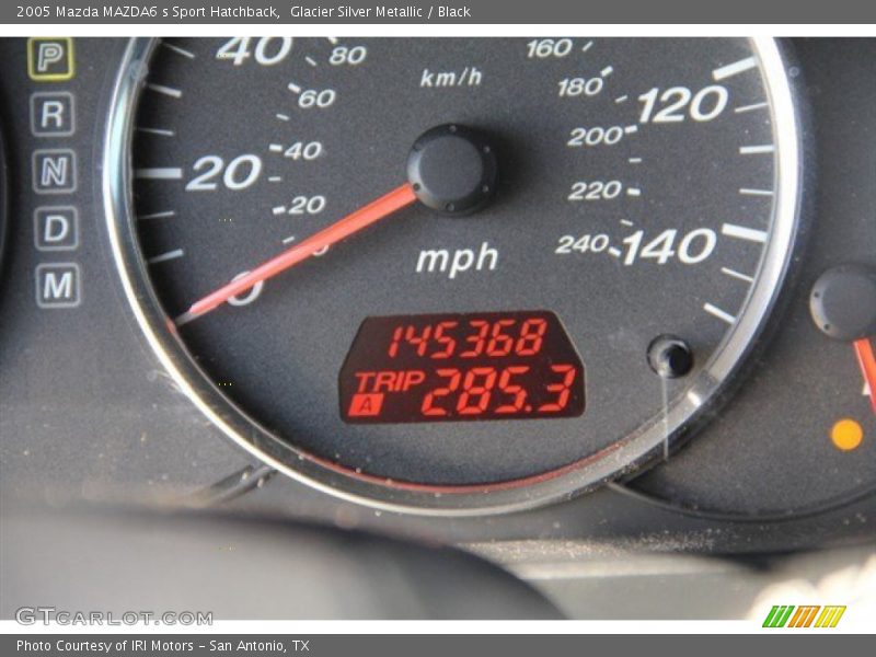 Glacier Silver Metallic / Black 2005 Mazda MAZDA6 s Sport Hatchback