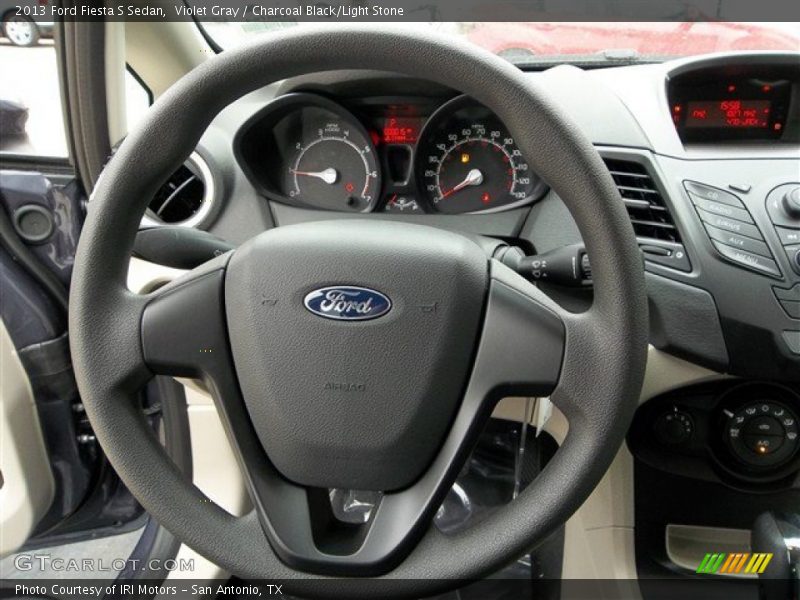 Violet Gray / Charcoal Black/Light Stone 2013 Ford Fiesta S Sedan
