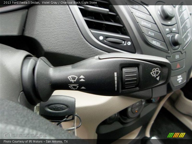 Violet Gray / Charcoal Black/Light Stone 2013 Ford Fiesta S Sedan