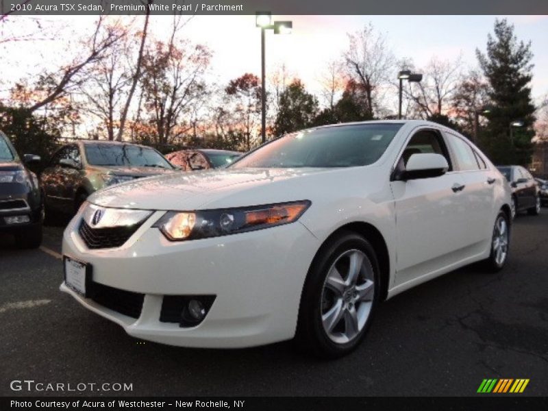 Premium White Pearl / Parchment 2010 Acura TSX Sedan