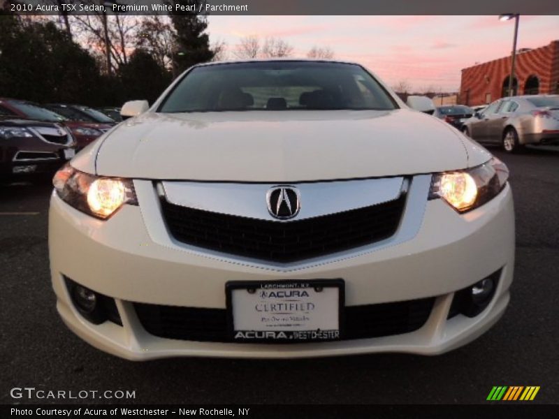Premium White Pearl / Parchment 2010 Acura TSX Sedan