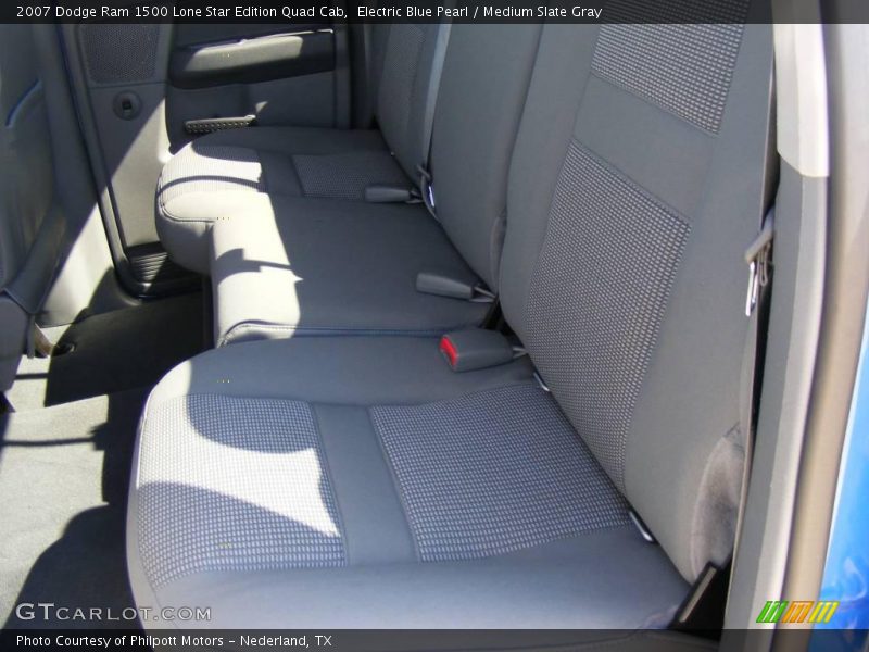 Electric Blue Pearl / Medium Slate Gray 2007 Dodge Ram 1500 Lone Star Edition Quad Cab
