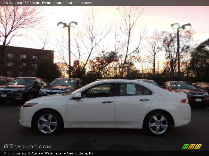 Premium White Pearl / Parchment 2010 Acura TSX Sedan