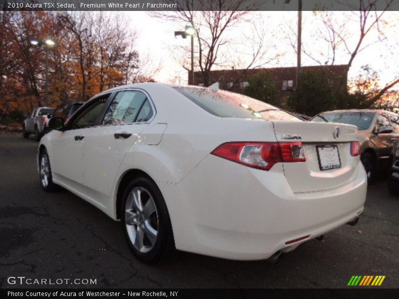 Premium White Pearl / Parchment 2010 Acura TSX Sedan