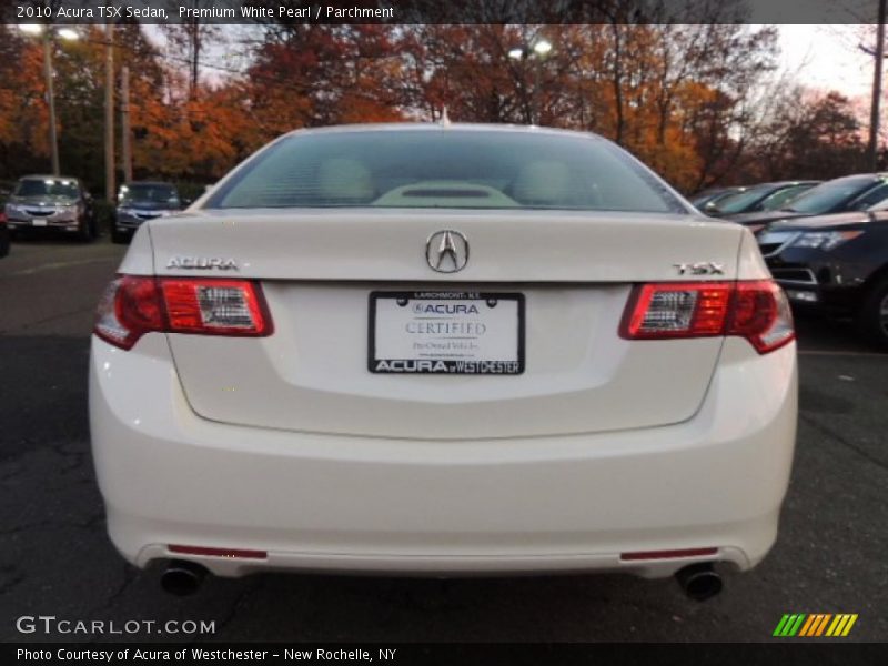 Premium White Pearl / Parchment 2010 Acura TSX Sedan