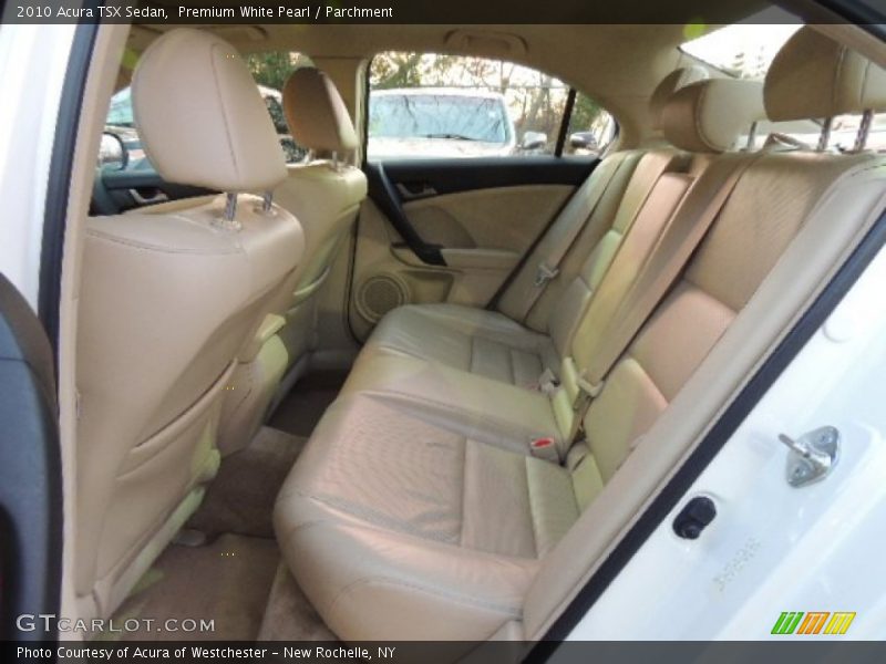 Premium White Pearl / Parchment 2010 Acura TSX Sedan