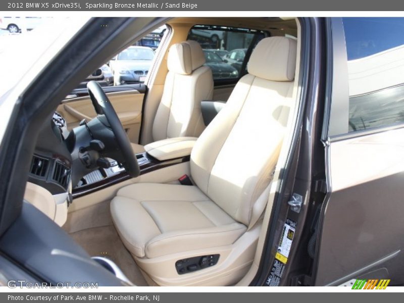 Front Seat of 2012 X5 xDrive35i