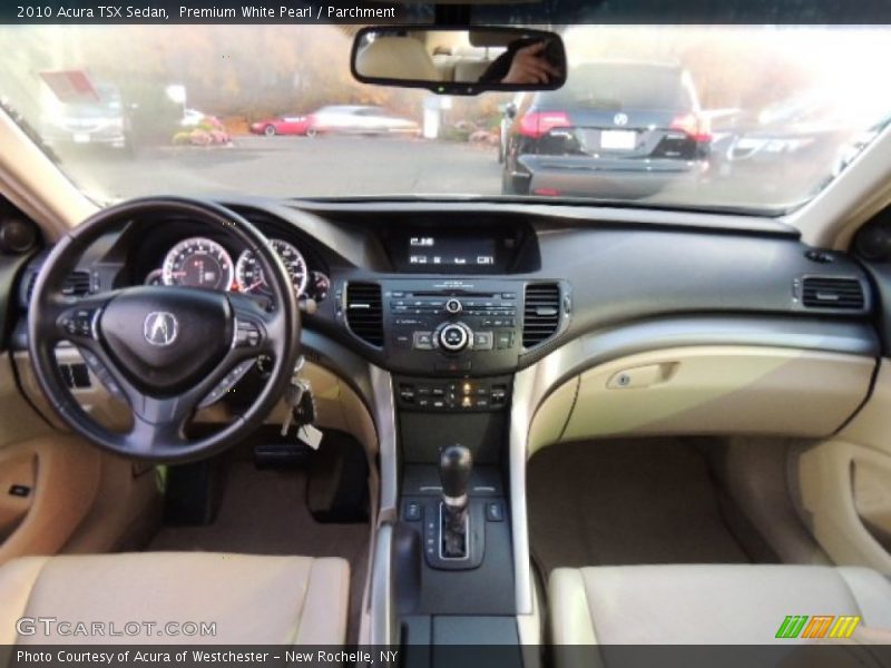 Premium White Pearl / Parchment 2010 Acura TSX Sedan