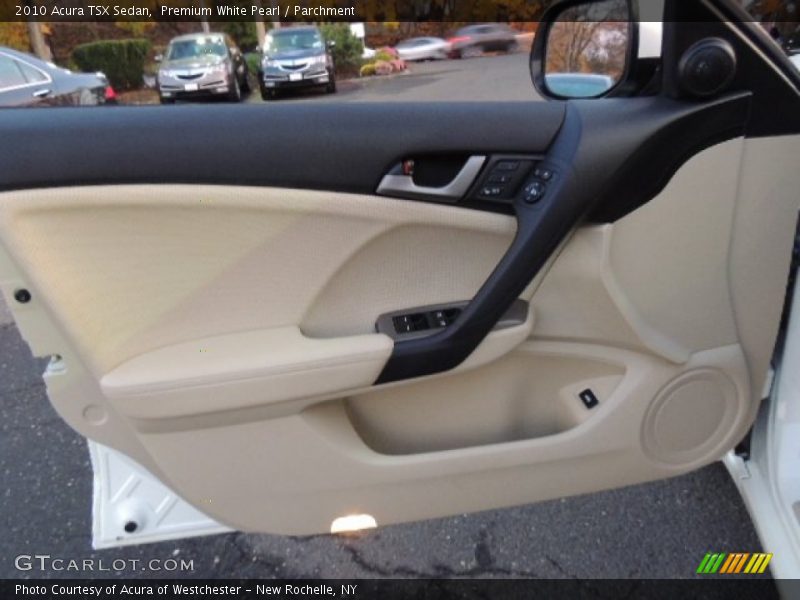 Premium White Pearl / Parchment 2010 Acura TSX Sedan