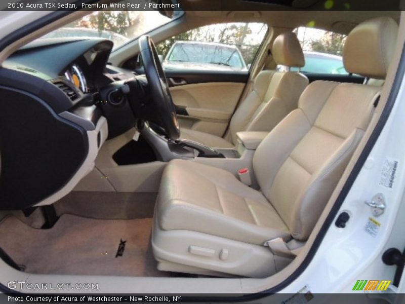 Premium White Pearl / Parchment 2010 Acura TSX Sedan