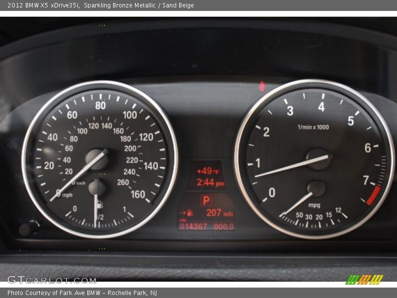  2012 X5 xDrive35i xDrive35i Gauges