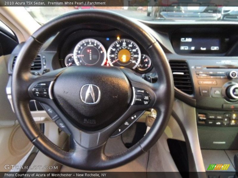 Premium White Pearl / Parchment 2010 Acura TSX Sedan