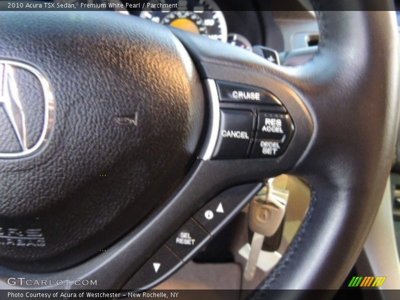 Premium White Pearl / Parchment 2010 Acura TSX Sedan