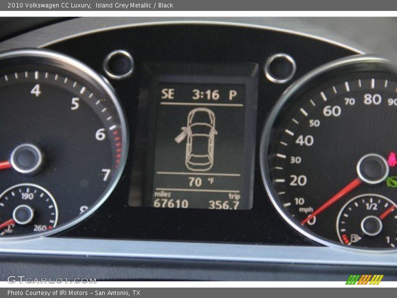 Island Grey Metallic / Black 2010 Volkswagen CC Luxury