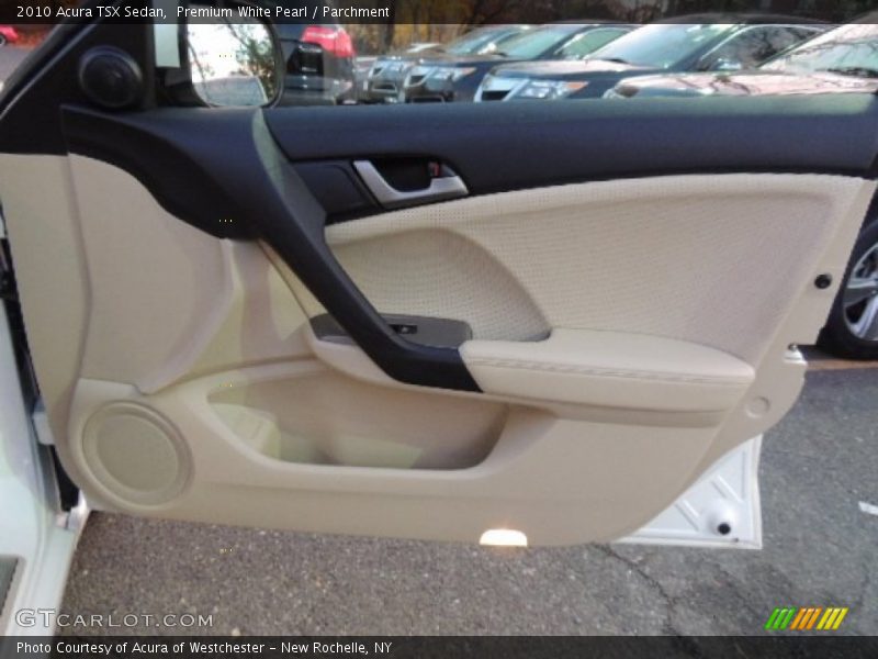 Premium White Pearl / Parchment 2010 Acura TSX Sedan