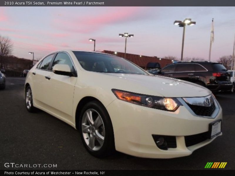 Premium White Pearl / Parchment 2010 Acura TSX Sedan