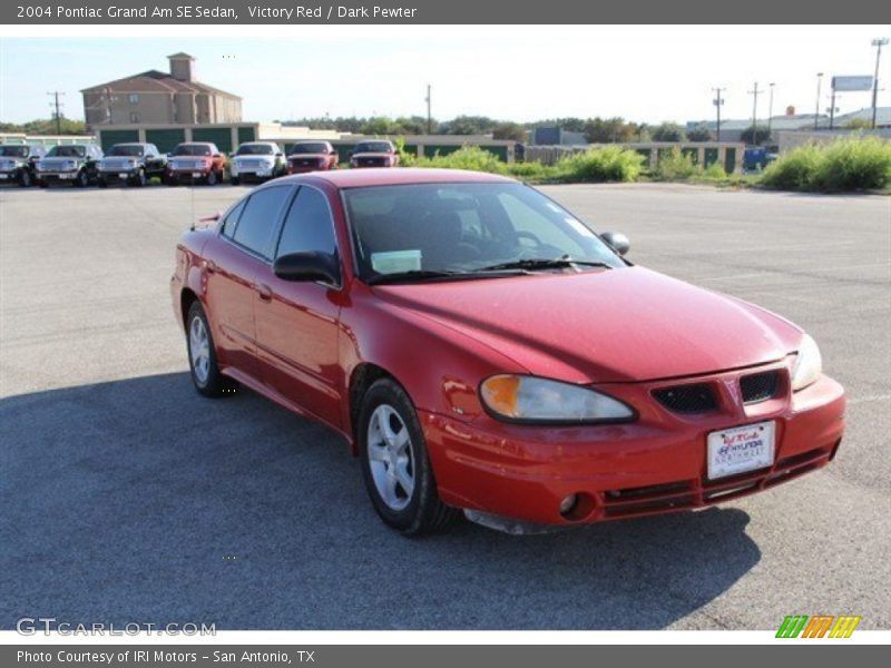 Victory Red / Dark Pewter 2004 Pontiac Grand Am SE Sedan