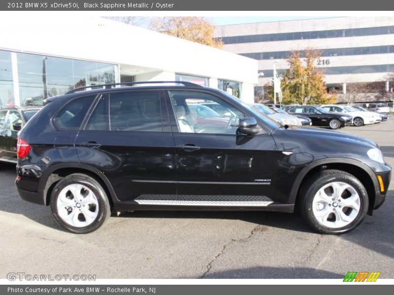Black Sapphire Metallic / Oyster 2012 BMW X5 xDrive50i