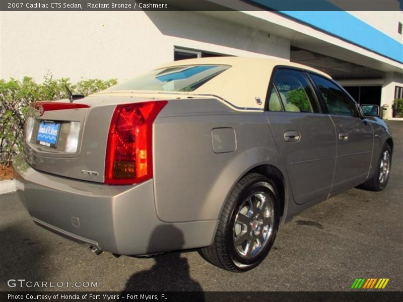 Radiant Bronze / Cashmere 2007 Cadillac CTS Sedan