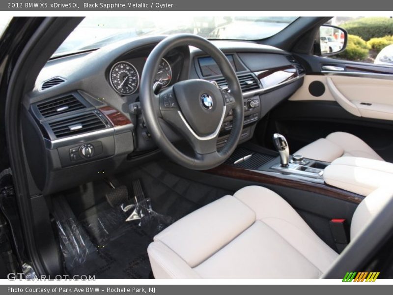 Black Sapphire Metallic / Oyster 2012 BMW X5 xDrive50i