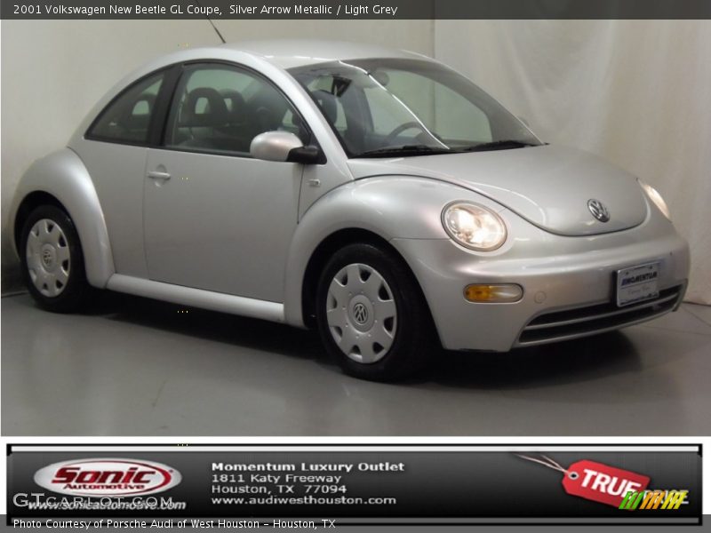 Silver Arrow Metallic / Light Grey 2001 Volkswagen New Beetle GL Coupe