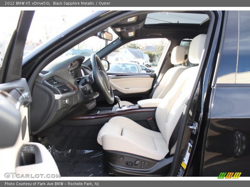 Black Sapphire Metallic / Oyster 2012 BMW X5 xDrive50i