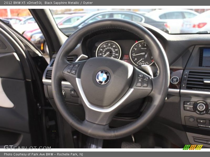 Black Sapphire Metallic / Oyster 2012 BMW X5 xDrive50i