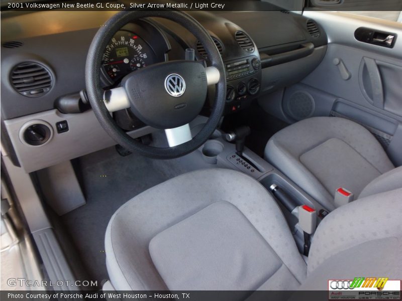 Silver Arrow Metallic / Light Grey 2001 Volkswagen New Beetle GL Coupe