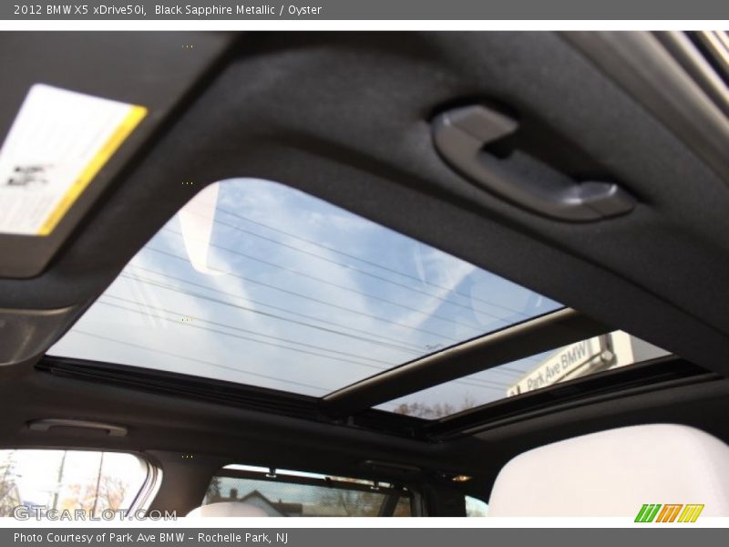 Black Sapphire Metallic / Oyster 2012 BMW X5 xDrive50i