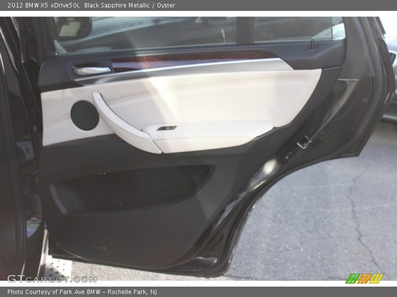 Black Sapphire Metallic / Oyster 2012 BMW X5 xDrive50i