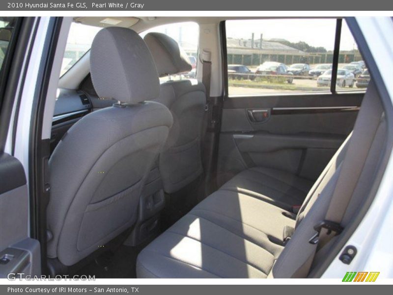 Pearl White / Gray 2010 Hyundai Santa Fe GLS