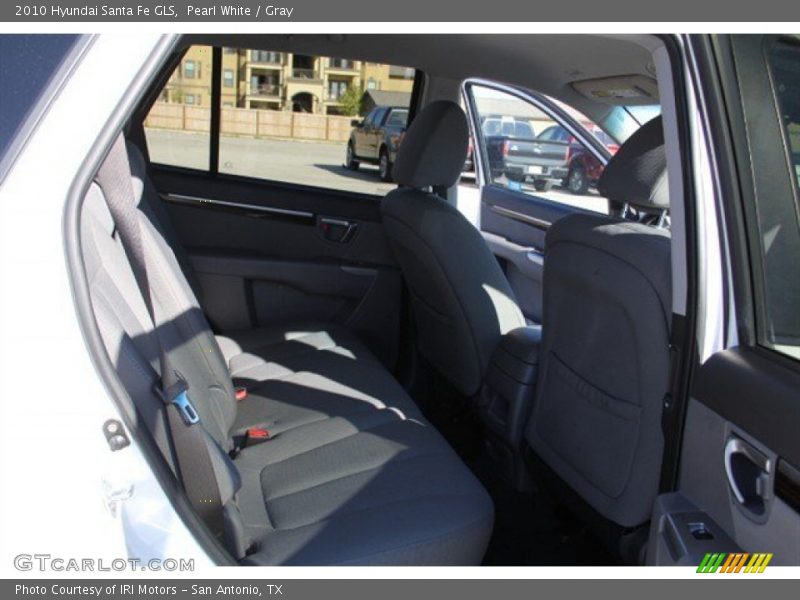 Pearl White / Gray 2010 Hyundai Santa Fe GLS